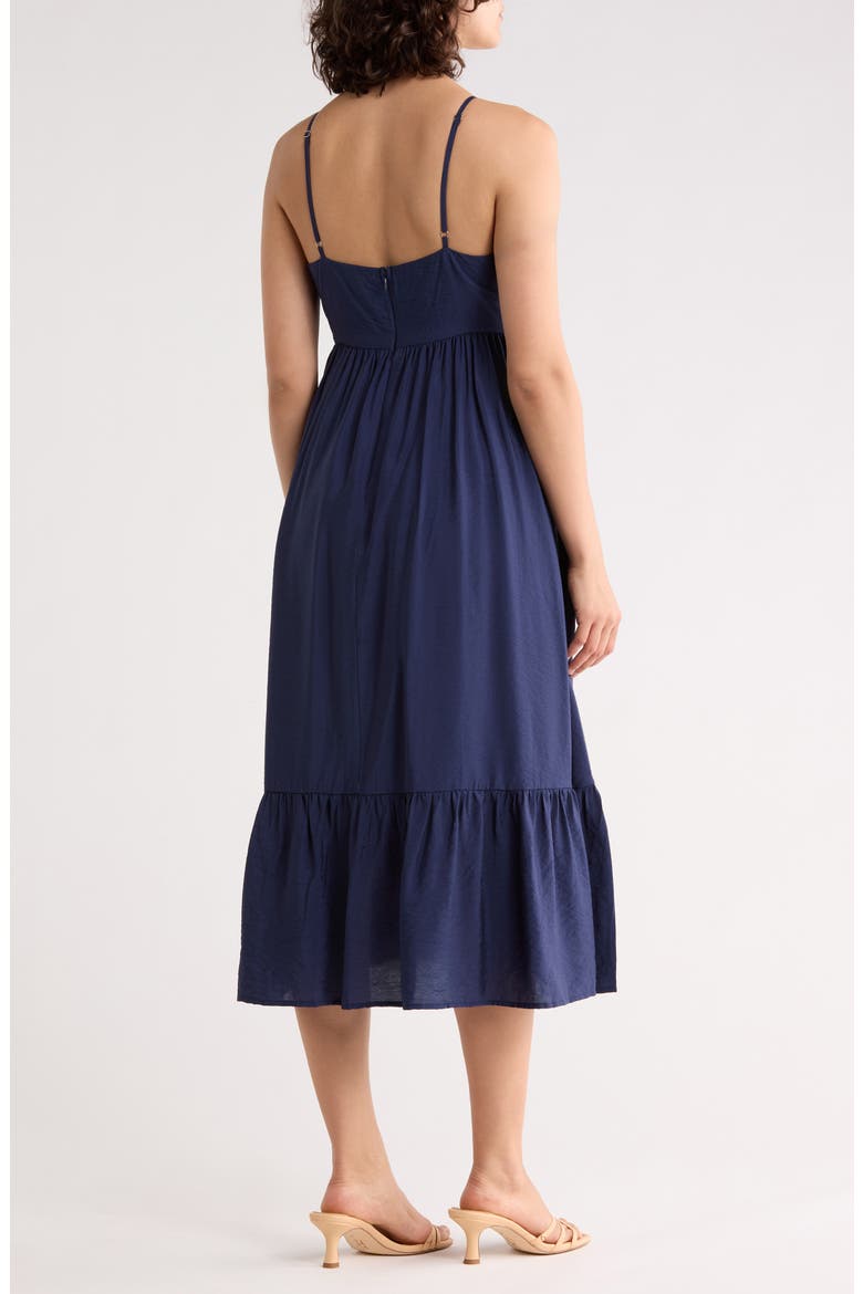 Spaghetti Strap Midi Dress, Alternate, color, NAVY