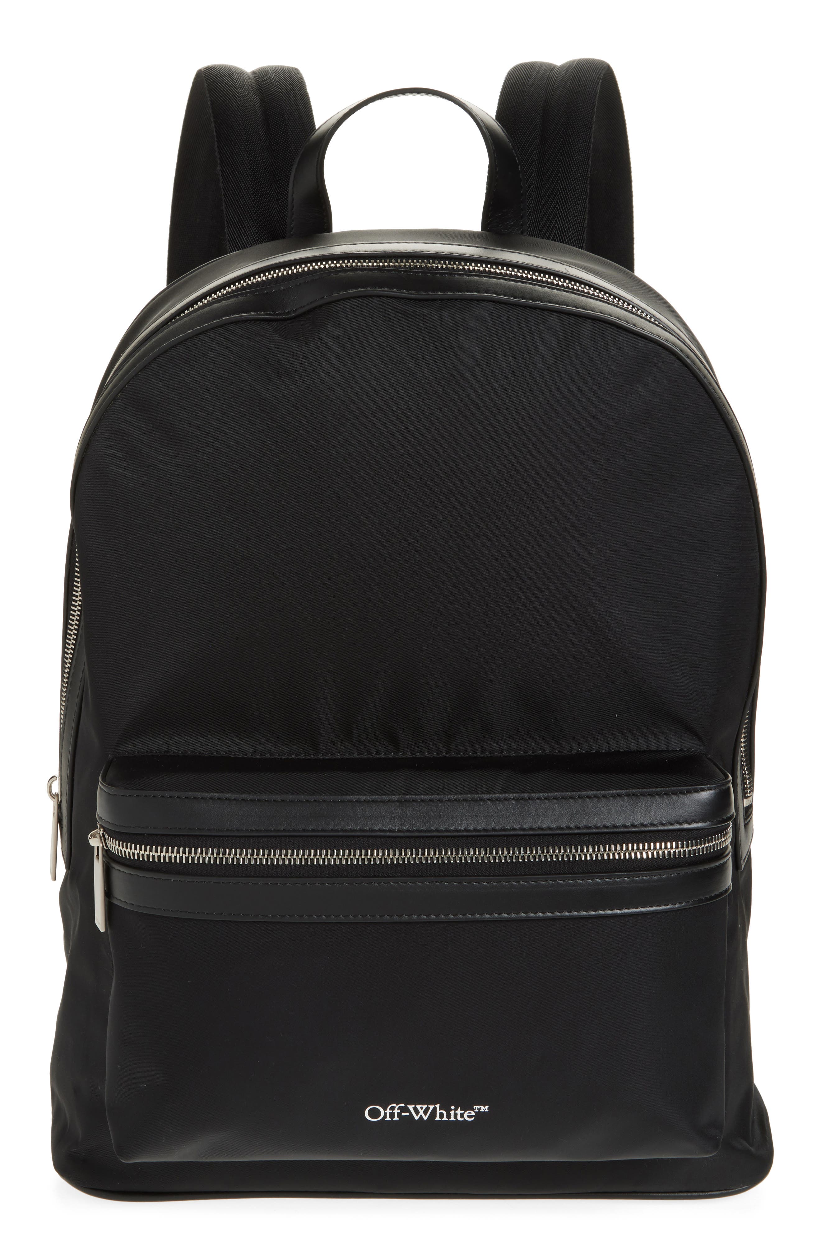 Off-White Core Round Nylon Backpack, Main, color, 