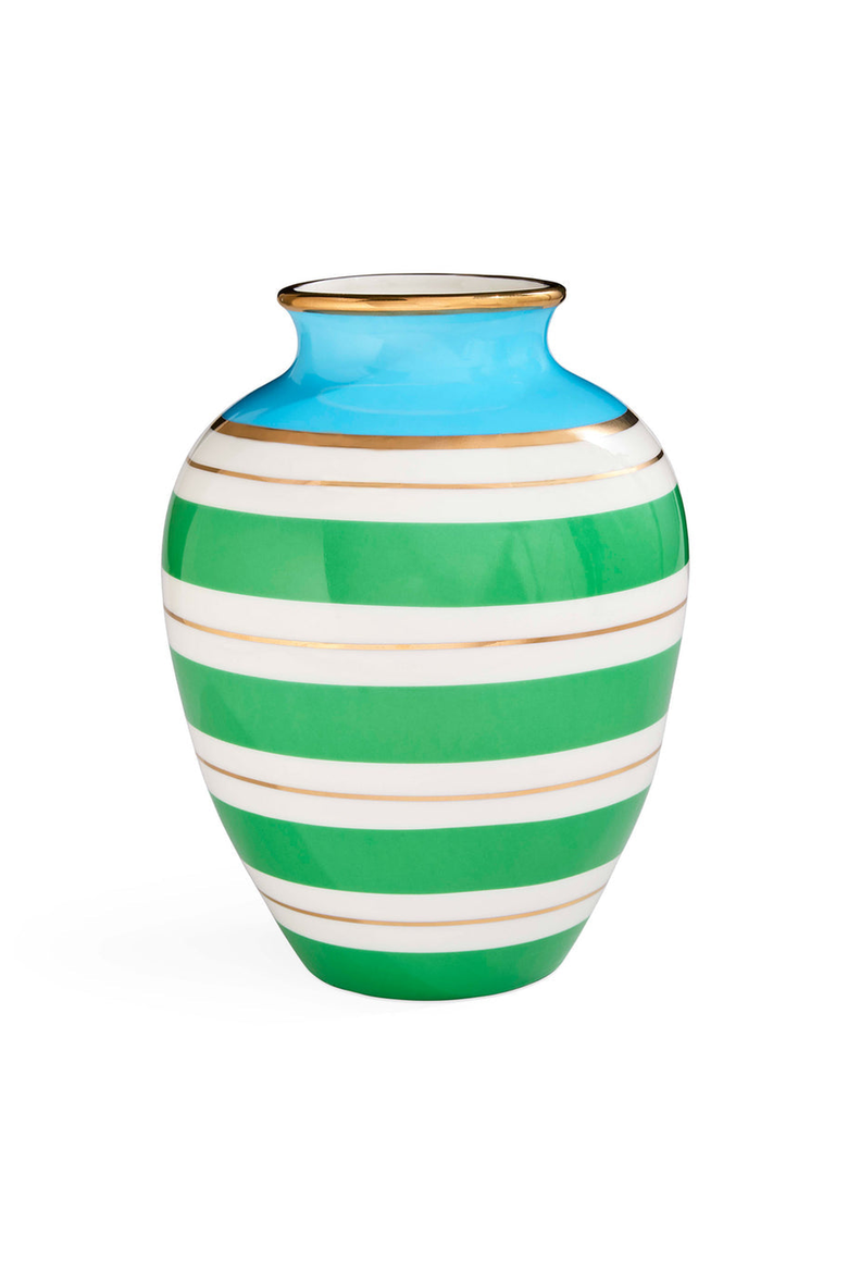 Portofino Urn Vase, Alternate, color, Green / White / Blue