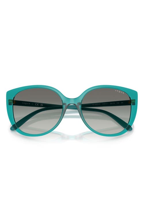 Vogue 55mm Polarized Gradient Butterfly Sunglasses