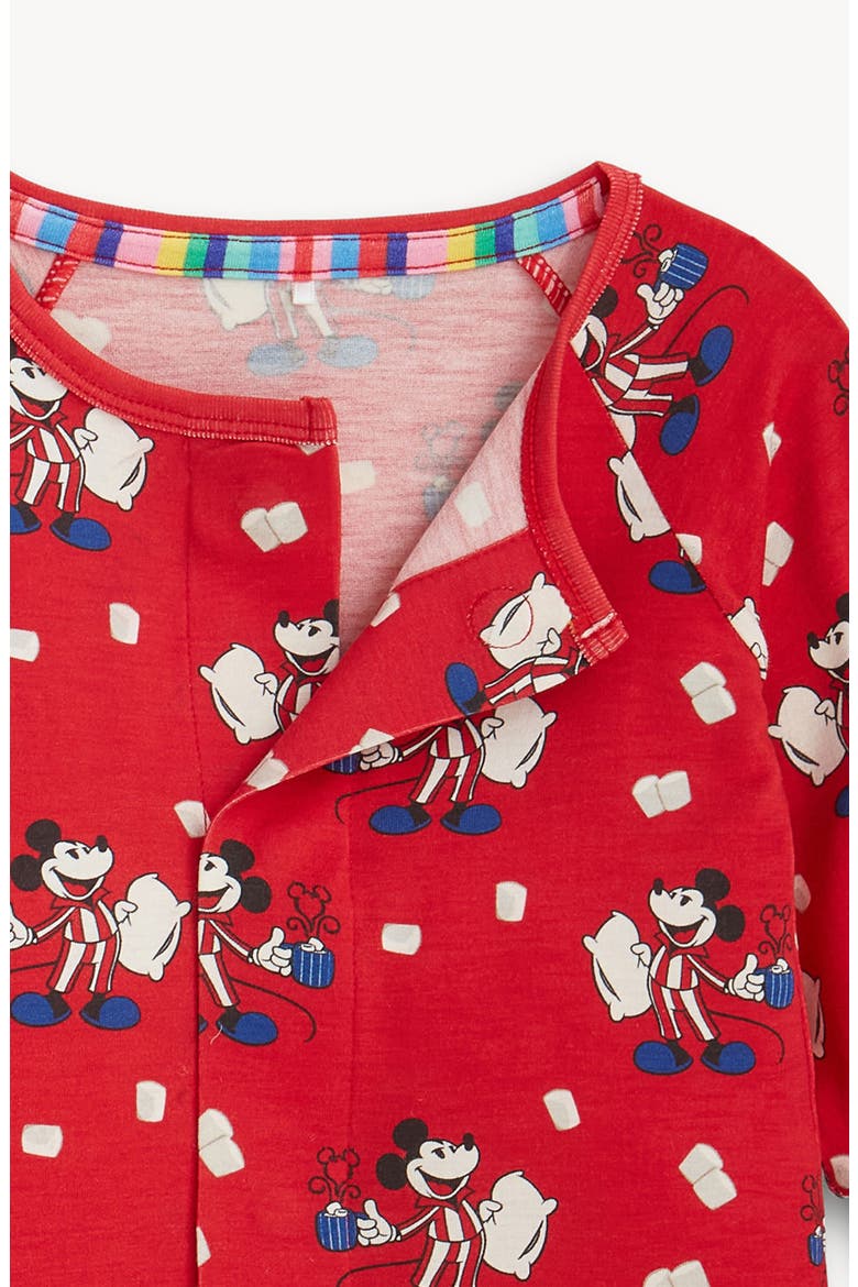 Disney® Mickey Mouse Cocoa Club RightFit™ Convertible Romper, Alternate, color, REDCO