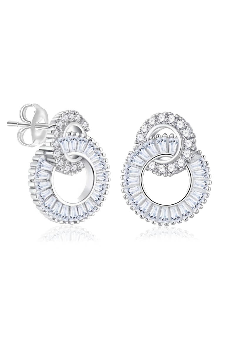 Sterling Silver Swirl Earrings, Main, color, Silver