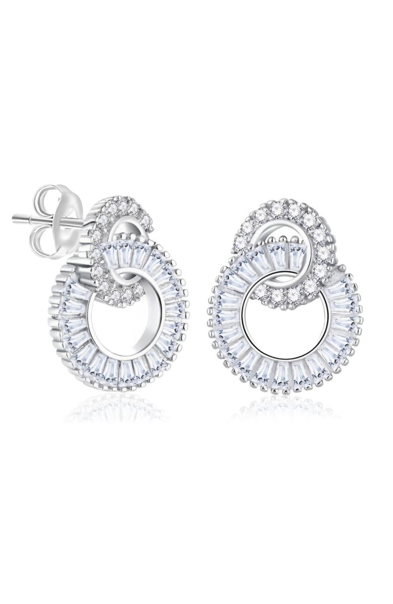 Donatello Gian Sterling Silver Swirl Earrings, Main, color, Silver