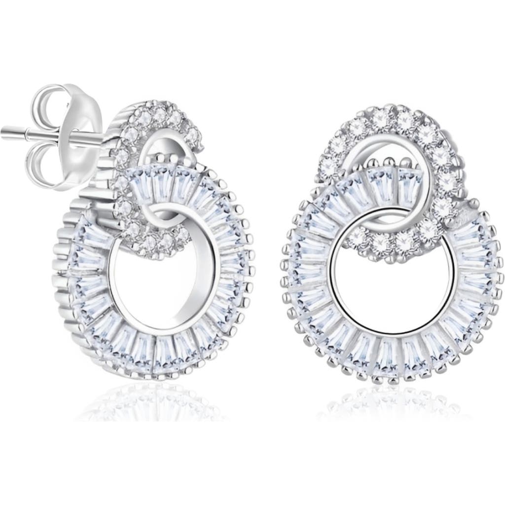 Donatello Gian Sterling Silver Swirl Earrings In Silver