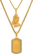 HMY JEWELRY Lord's Prayer Layered Necklace