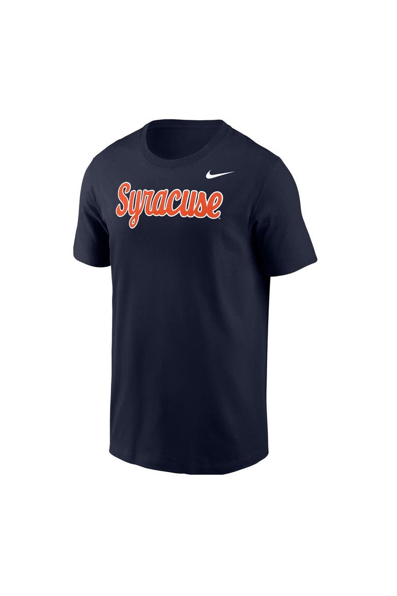 Men's Nike Navy Syracuse Orange Script T-Shirt, Alternate, color, Navy
