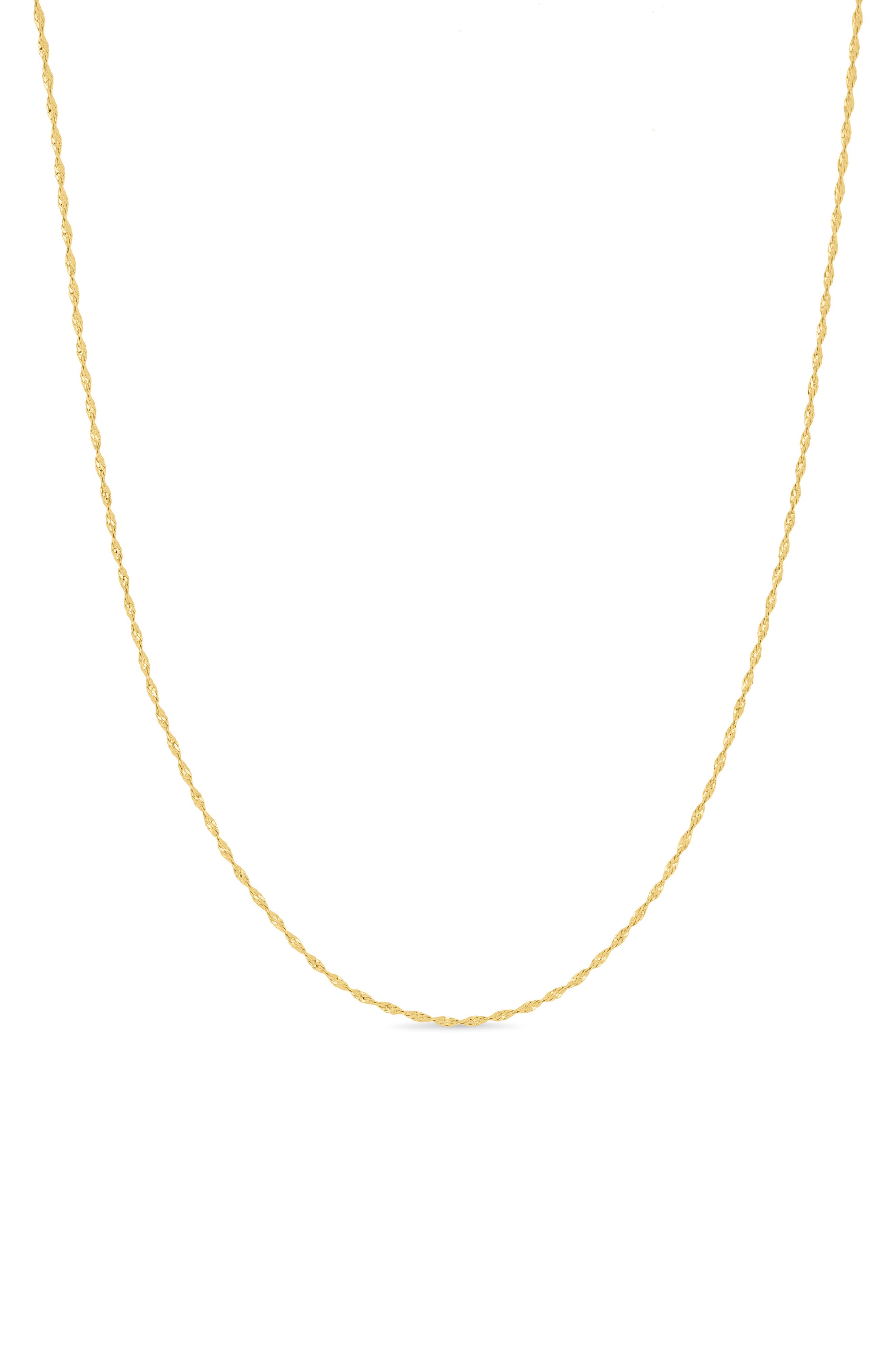 14k Gold Singapore Chain Necklace