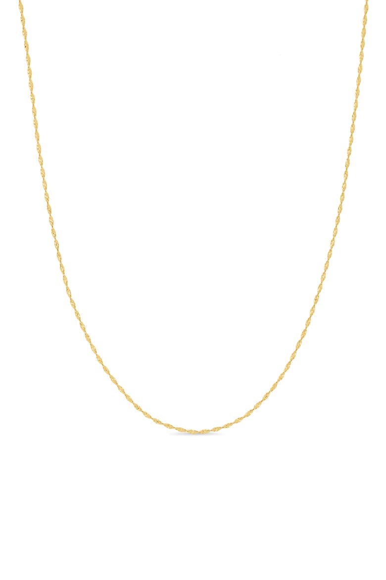 14k Gold Singapore Chain Necklace, Main, color, 14KY