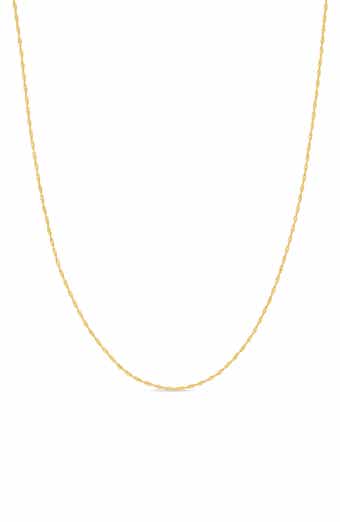 14k Gold Singapore Chain Necklace
