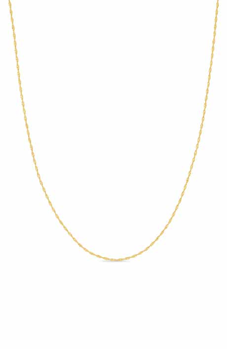 14k Gold Singapore Chain Necklace