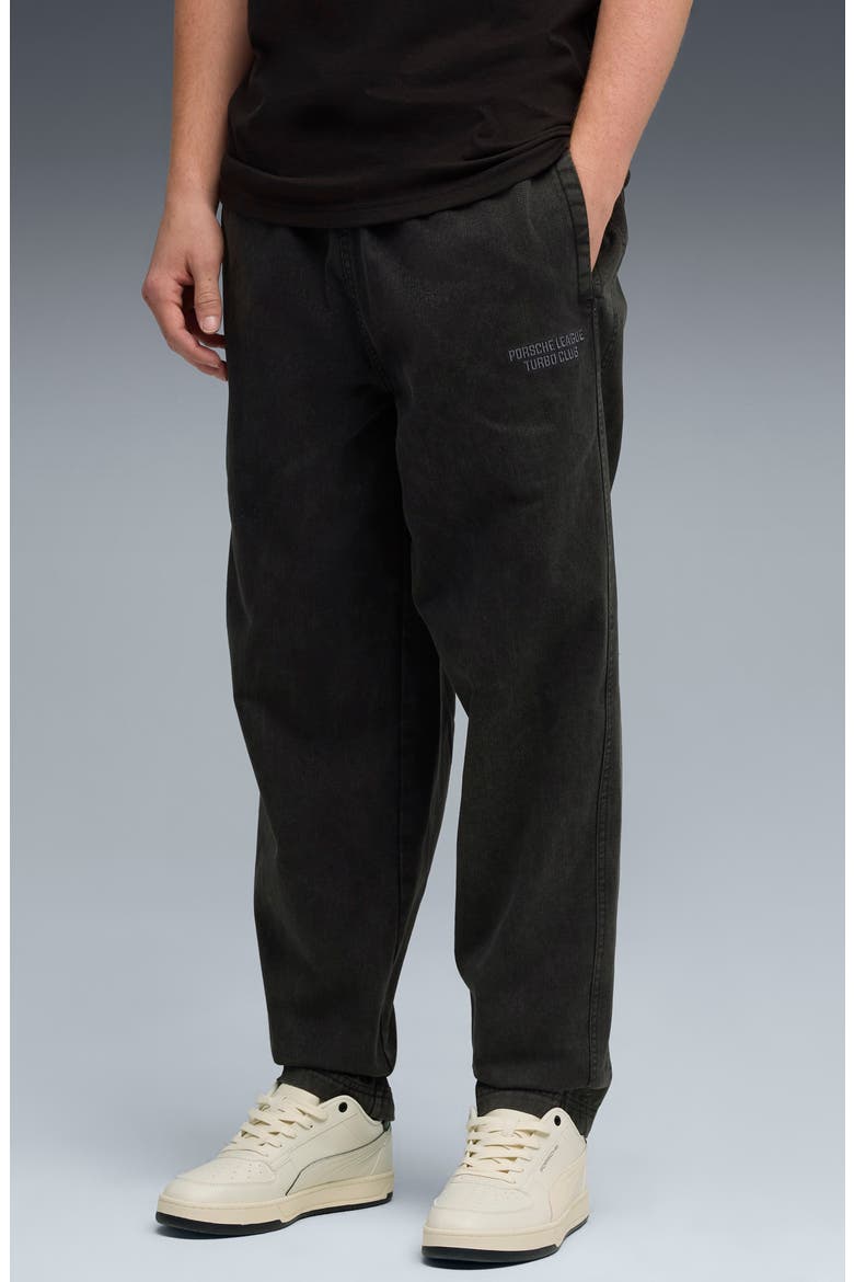 Porsche League Elastic Waist Cotton Pants, Main, color, PUMA BLACK