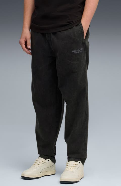 Porsche League Elastic Waist Cotton Pants