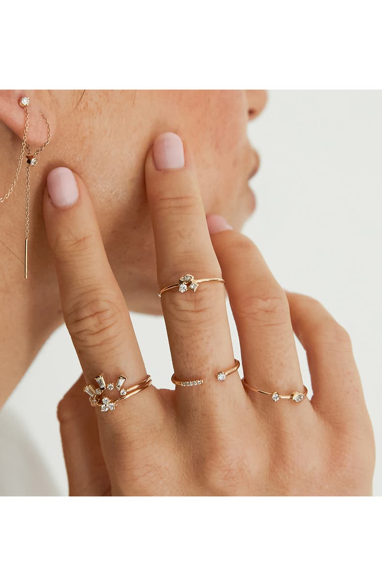 Zoë Chicco Diamond Cluster Ring, Alternate, color,