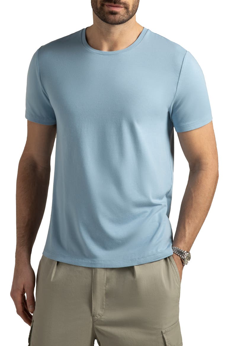 Topanga Performance T-Shirt, Main, color, HORIZON BLUE