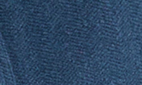 Jachs Herringbone Knit Shirt Jacket In Blue