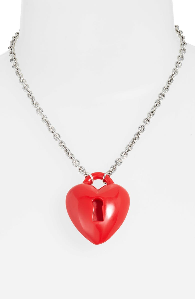 CLASSIC HARDWARE Key To My Heart Necklace, Alternate, color, 