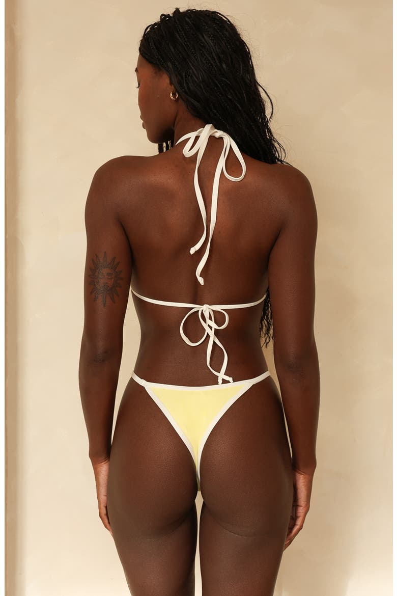 Mako Triangle Bikini Top, Alternate, color, Banana Bay