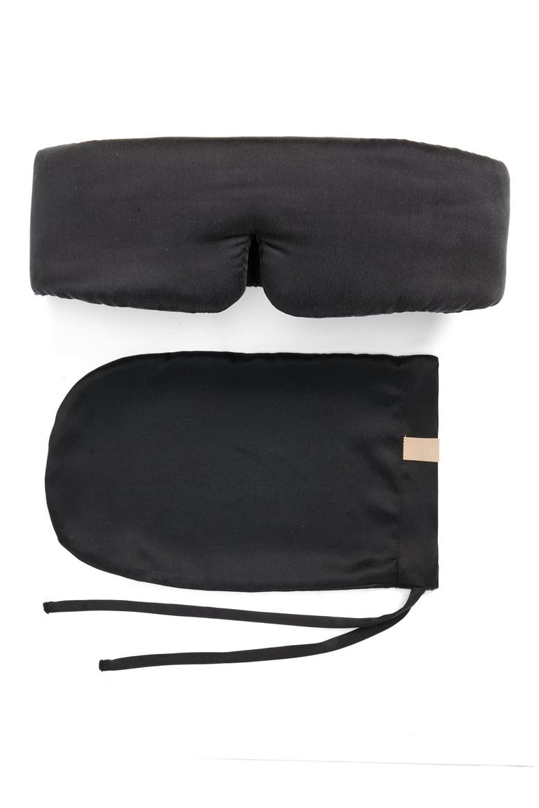 Silk Sleep Mask, Main, color, IMMERSED BLACK