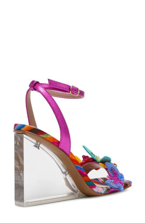BETSEY JOHNSON BETSEY JOHNSON APOLO ANKLE STRAP WEDGE SANDAL