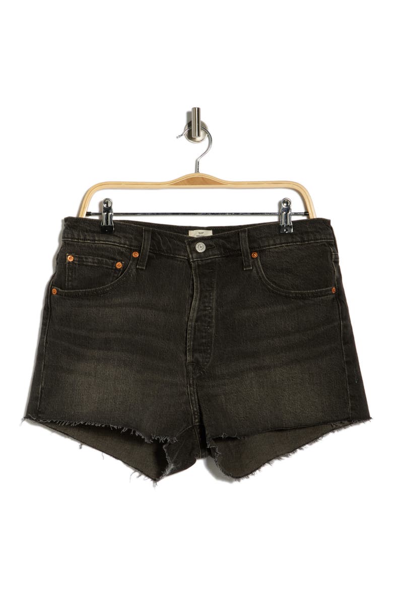501® Original High Waist Denim Cutoff Shorts, Main, color, HIT ESCAPE