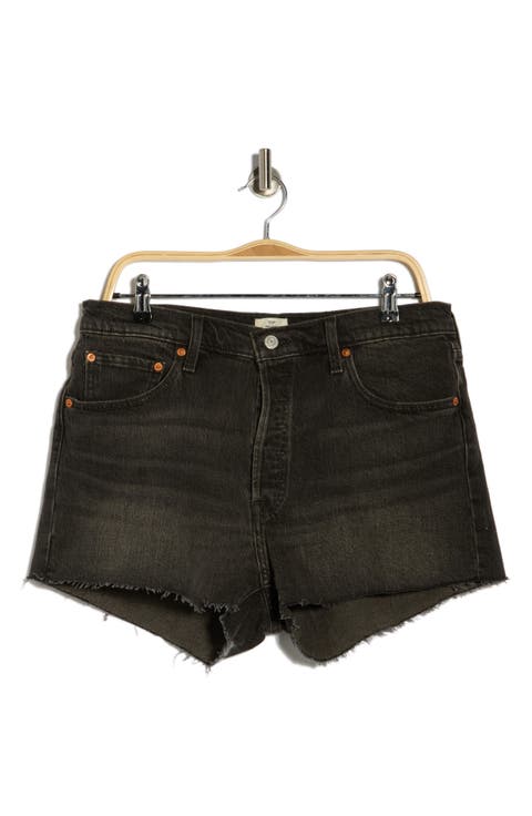 501® Original High Waist Denim Cutoff Shorts (Hit Escape)