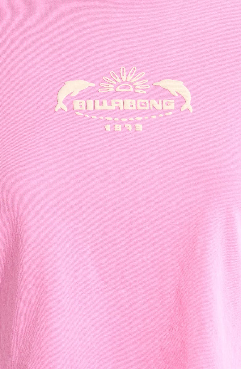 Billabong Getting There Soon Crop Graphic T-Shirt, Alternate, color, Guava