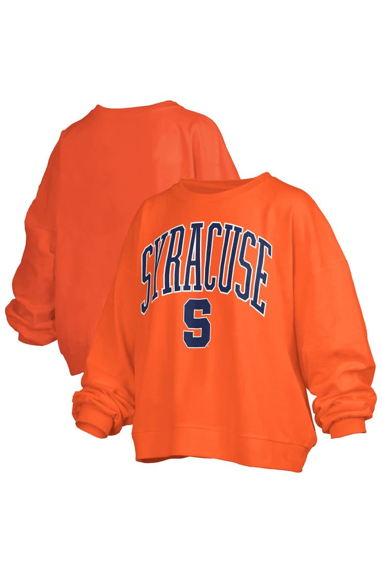 Women's Pressbox  Orange Syracuse Orange Janise Fleece Sweatshirt, Main, color, Orange