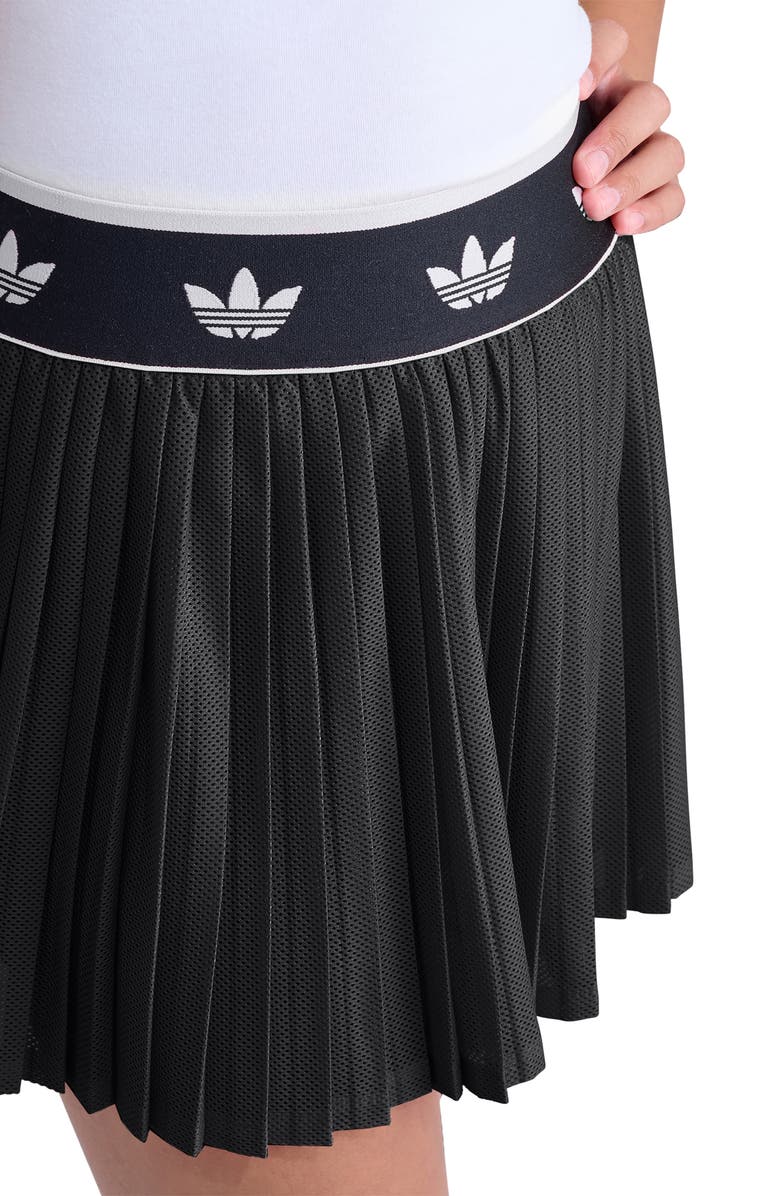 adidas Pleated Mesh Skort, Alternate, color, Black