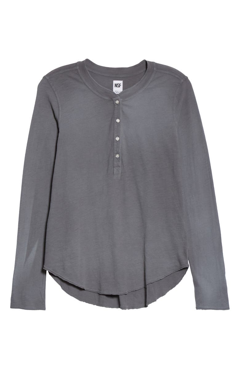 NSF Clothing Hal Women's Henley Top, Alternate, color, 