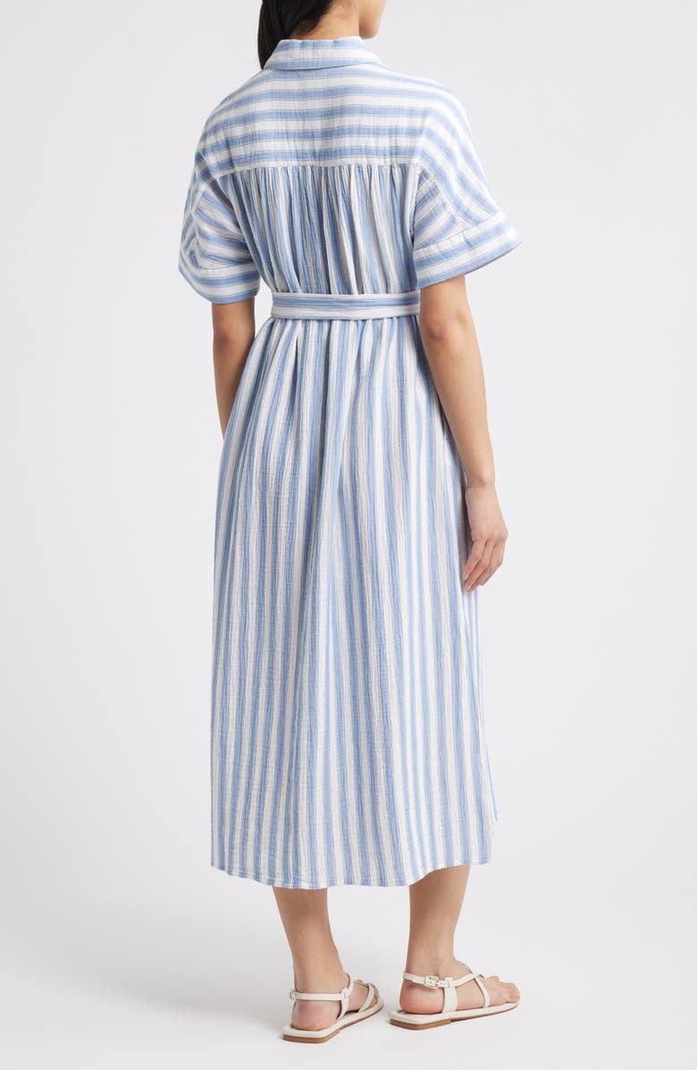 Caslon<sup>®</sup> Stripe Belted Maxi Shirtdress, Alternate, color, 