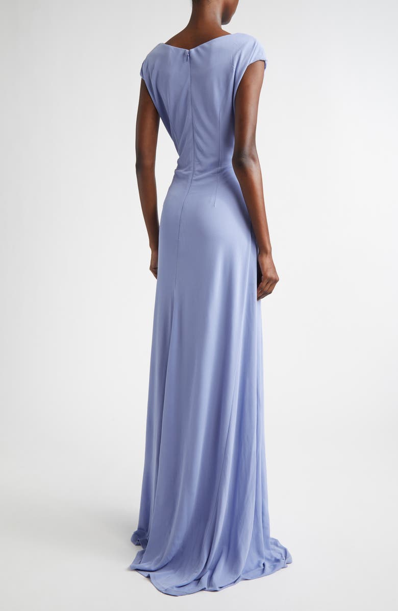 Erdem Draped Jersey Gown, Alternate, color, Wisteria