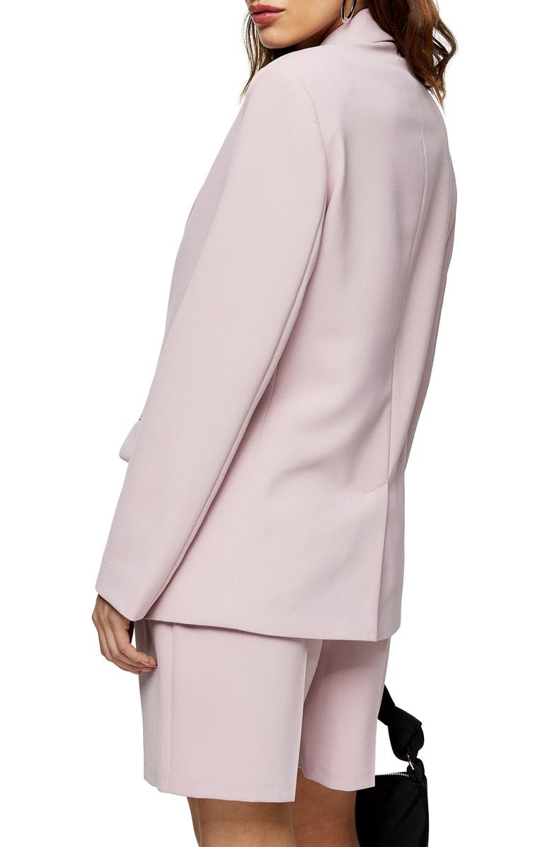 Topshop Clean Crepe Blazer, Alternate, color,