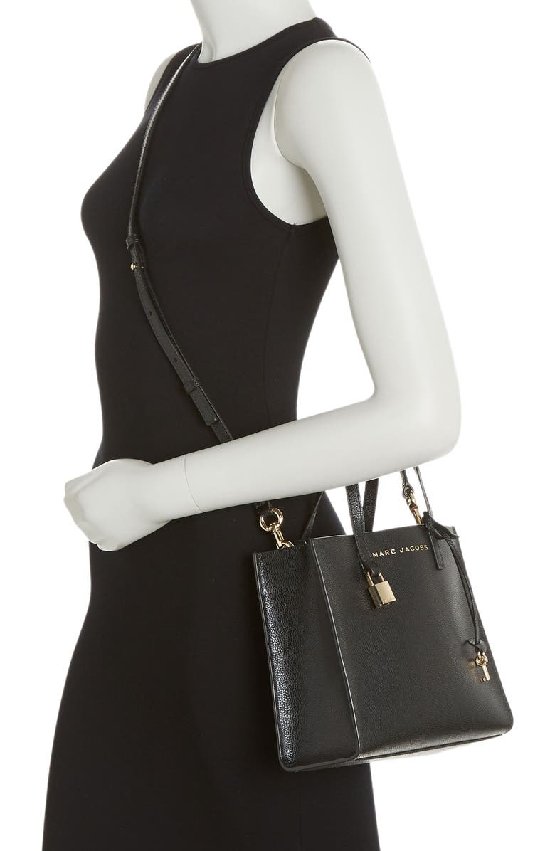 Marc Jacobs Mini Grind Coated Leather Tote, Alternate, color,