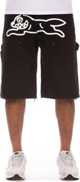 ICECREAM Angelo Logo Detail Denim Utility Shorts