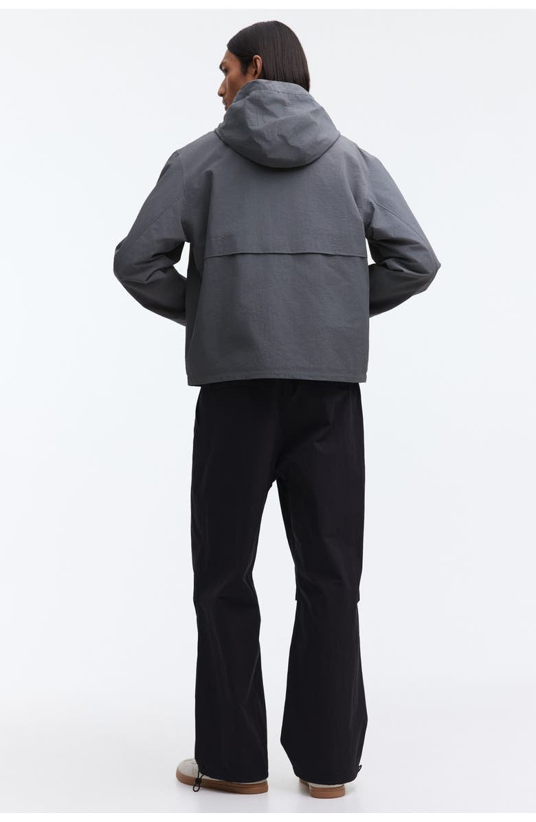 H&M Water-repellent nylon windbreaker, Alternate, color, Gray