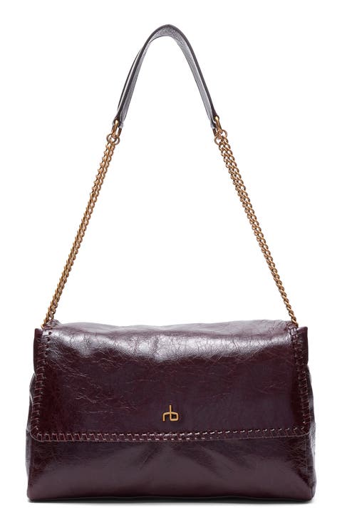 Large Chelsea Flap Leather Convertible Shoulder Bag