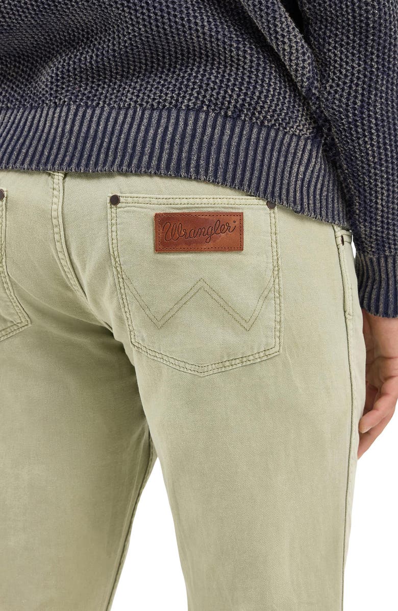 Wrangler Greensboro Straight Leg 5-Pocket Cotton & Linen Pants, Alternate, color, Tea