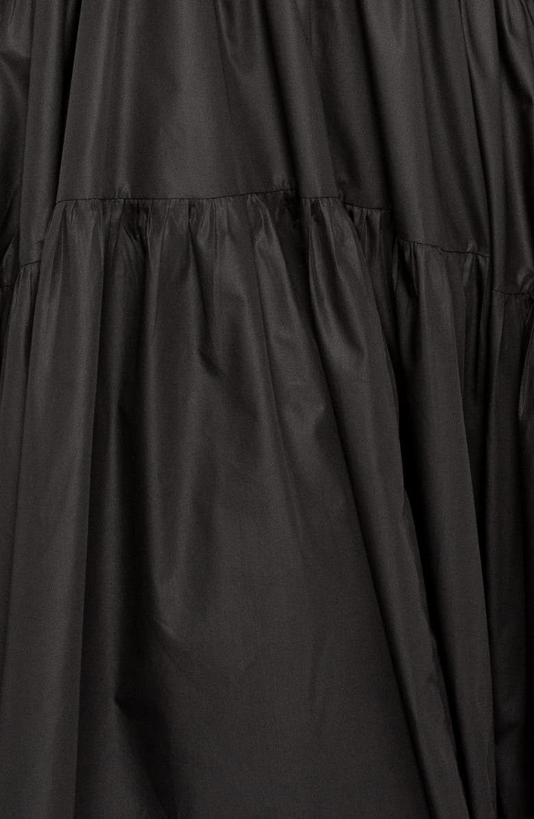 BUXOM COUTURE Long Sleeve Tiered Cotton Blend Shirtdress, Alternate, color,