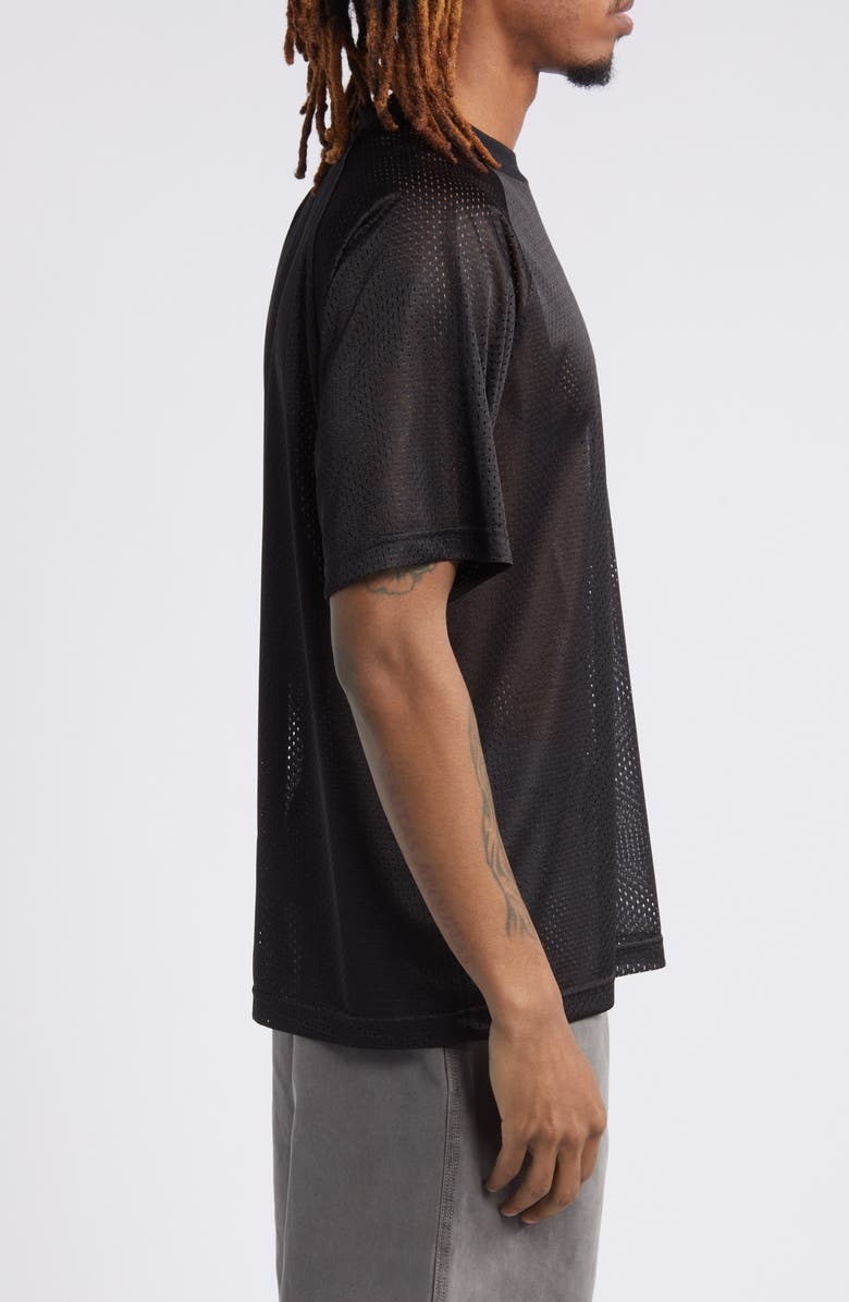 BOILER ROOM Petrol Mesh T-Shirt, Alternate, color,