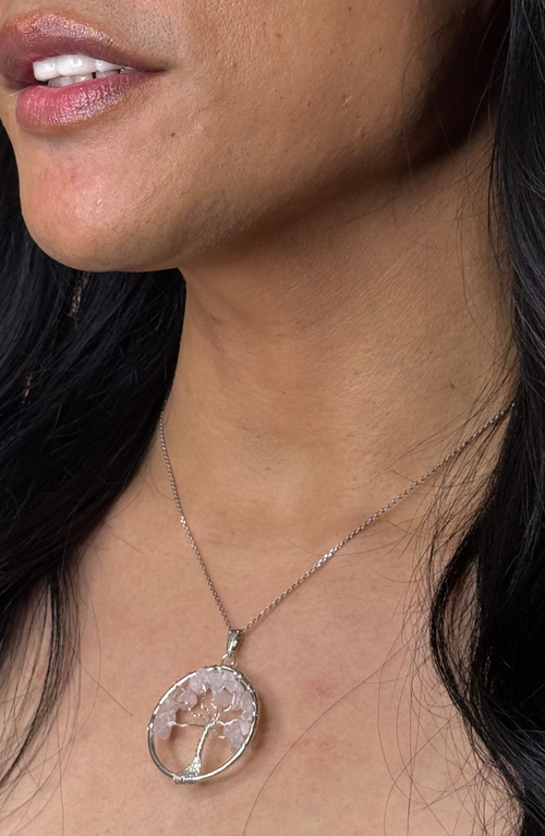 Humanist Beauty Tree Of Life Gemstone Necklace