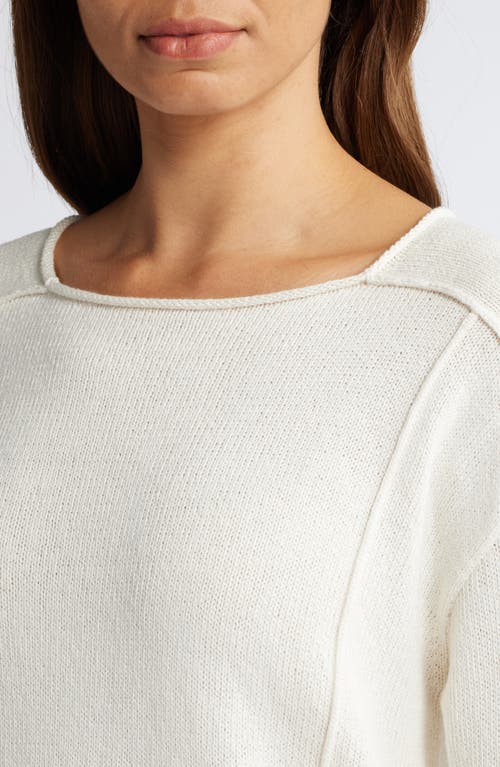 Nic + Zoe Nic+zoe Seamed Up Sweater In White