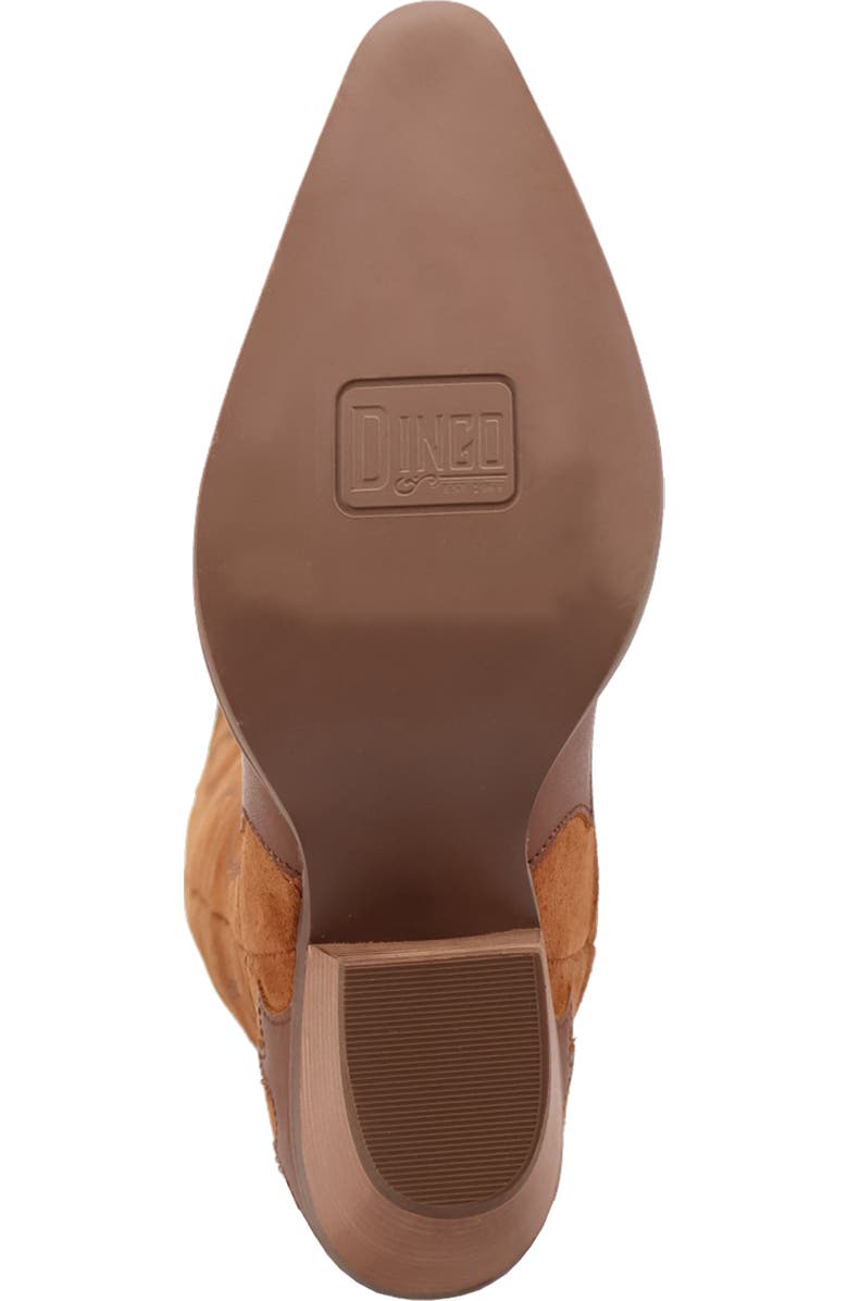 Dingo Drama Queen Over the Knee Western Boot, Alternate, color, Camel