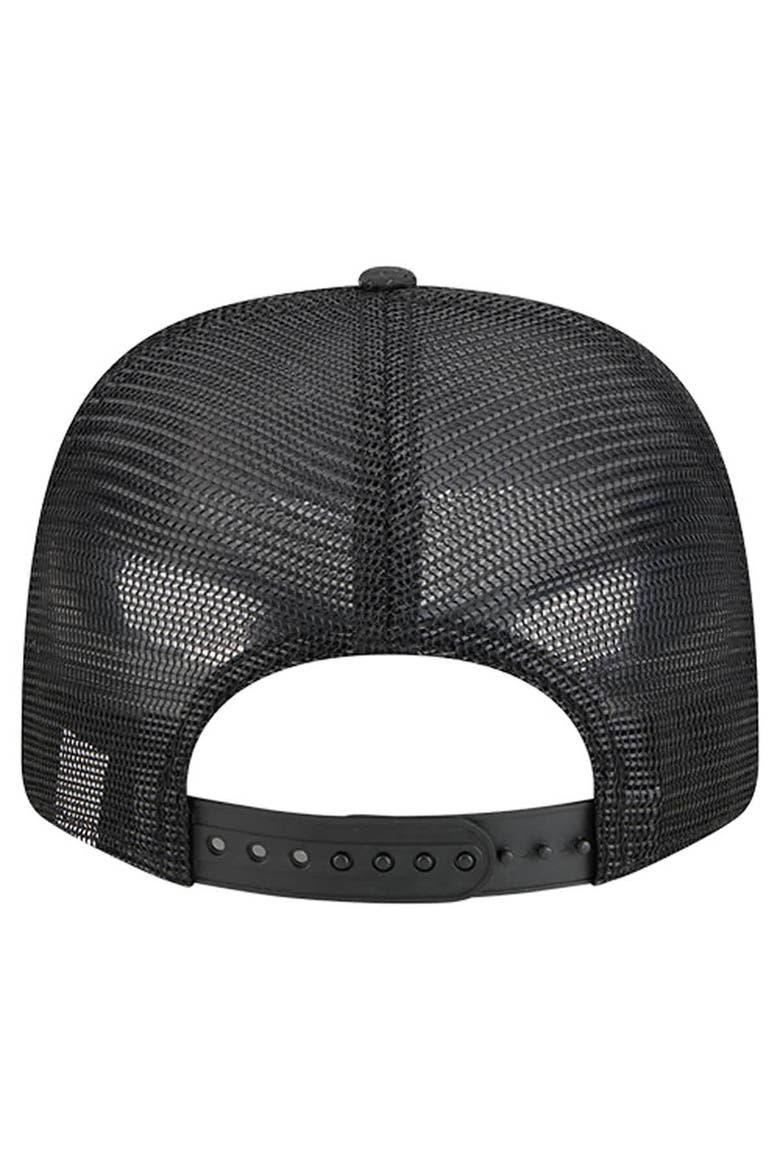 Men's New Era  Black Seattle Kraken Quilted Nylon 9SEVENTY Adjustable Trucker Hat, Alternate, color, Black