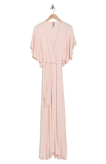 Go Couture Wrap Maxi Dress In Multi