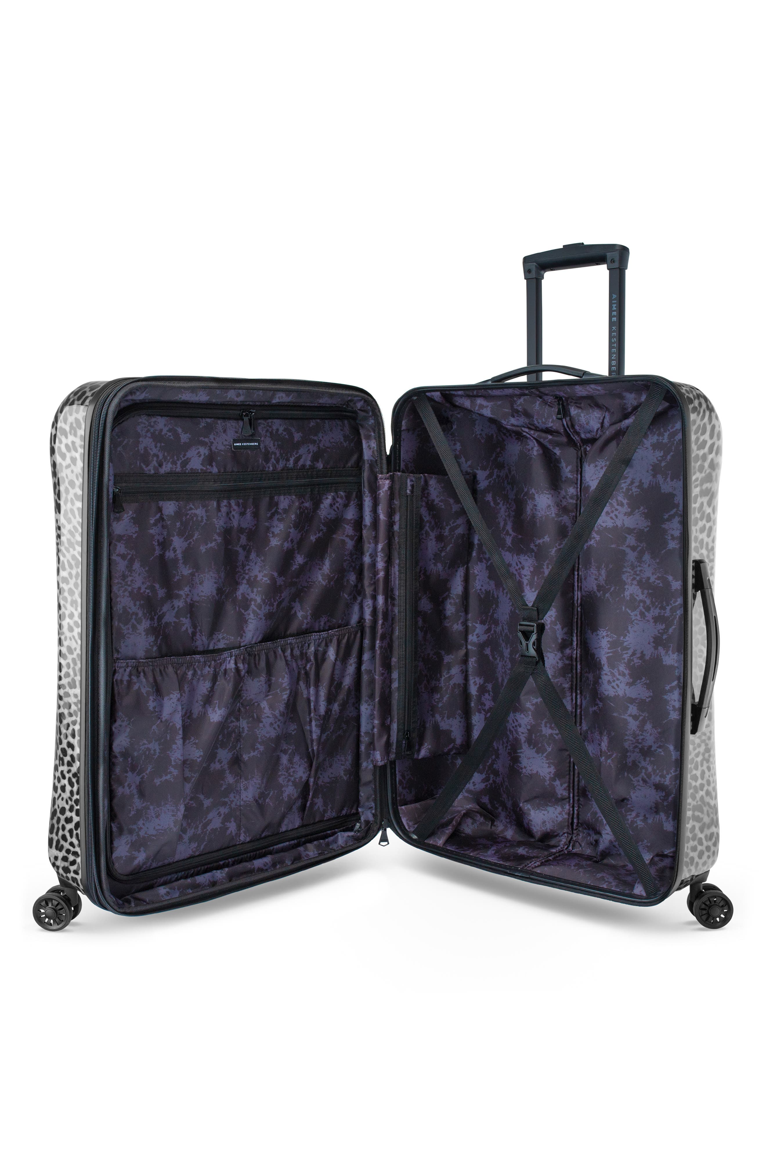 Aimee Kestenberg Jewel Strut Runway Spots 20-Inch Hardside Spinner Suitcase, Alternate, color, 