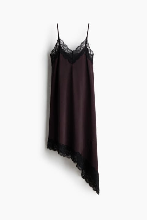 Lace-trimmed Strappy Dress