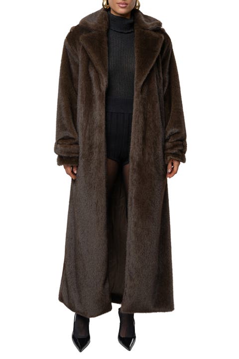 Uptown Faux Fur Coat