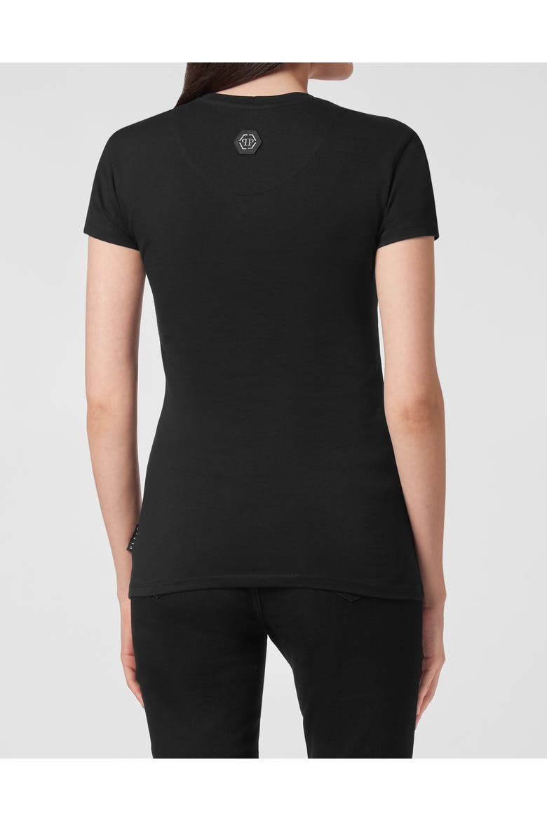 T-Shirt Round Neck Tattoo Women, Alternate, color, black