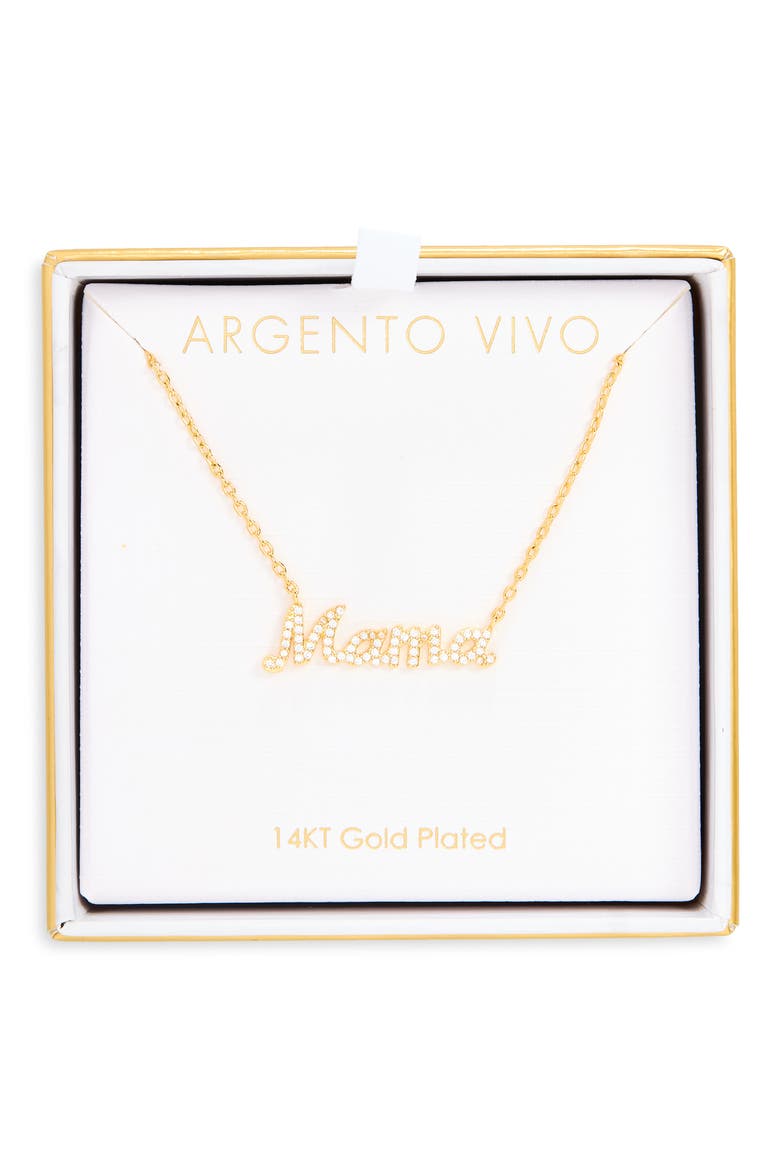 Dorene Mama Pendant Necklace, Alternate, color, GOLD
