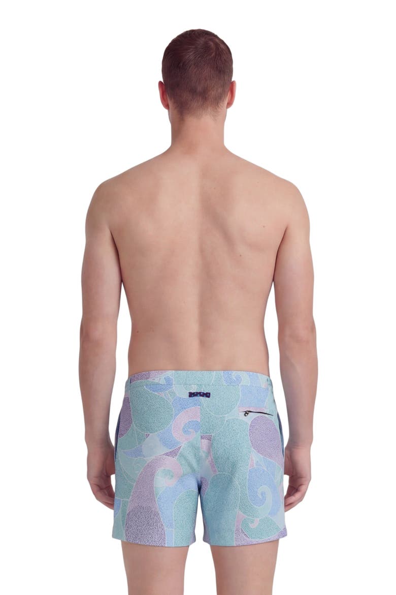 Grain Paisley Mens Tailored Swim Short, Alternate, color, GRAIN PAISLEY TEAL